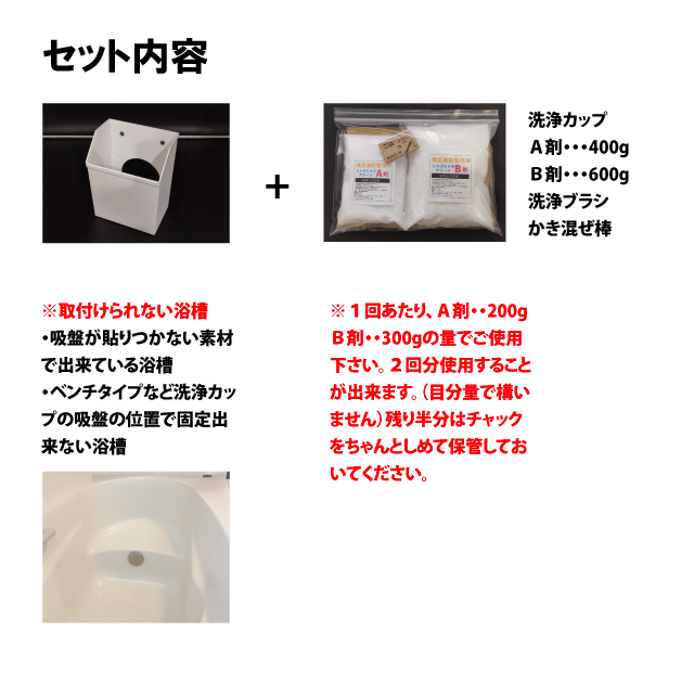 追い焚き配管洗浄剤「じゃぶじゃぶクリーン(洗浄カップ付き)」